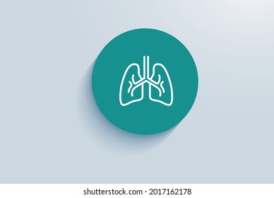 Lung Transplant Icon Vector Design