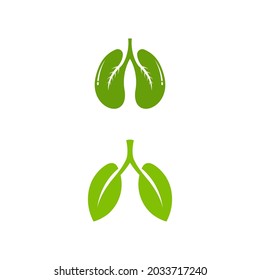 Lung Vector icon for medical design illustration Template