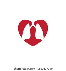 Lung Vector Illustration design Logo template