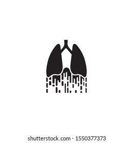 Lung Vector Illustration design Logo template