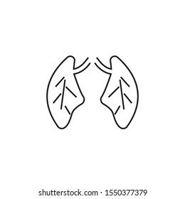 Lung Vector Illustration design Logo template