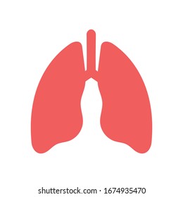 Lung Vector Illustration design Logo template