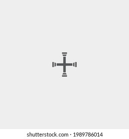 Lung wrench vector icon illustration sign