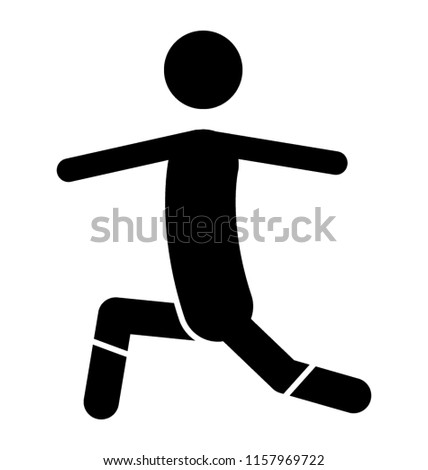 
Lunge Variations Glyph Vector Icon
