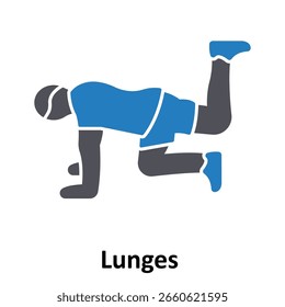 Lunges Vector Icon which can easily modify or edit

