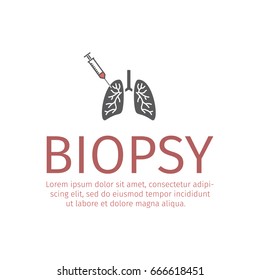 Lungs Biopsy Flat Icon