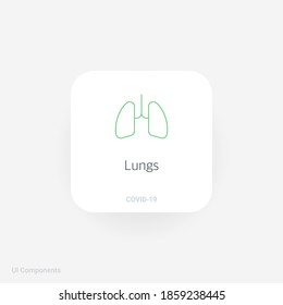 lungs breath viscera, Refined COVID-19 medical function and information popover UI/UX design template.
Corona Virus safety measures and precaution warning sign.
fully editable vector.