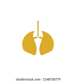 Lungs care health medical logo template icon Image