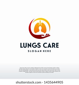 Lungs Care logo designs concept vector, Health Lungs logo designs template