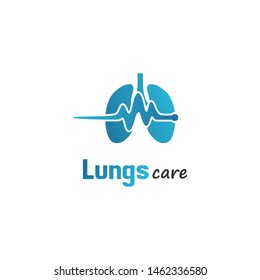 Lungs Check Logo Concept Vector Health Stock Vector (Royalty Free ...