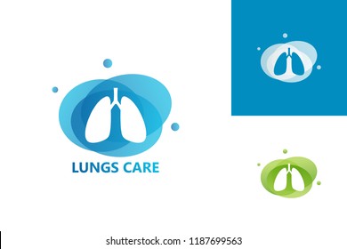 Lungs Care Logo Template Design Vector, Emblem, Design Concept, Creative Symbol, Icon