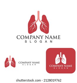 Modelo de diseño del logotipo de Lunes Cuidados, Concepto de diseño de estado de los pulmones, creativo, icono - Vector