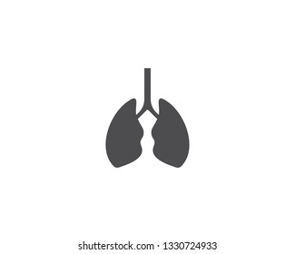 Lungs care logo vector template