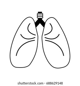 lungs cartoon icon image 