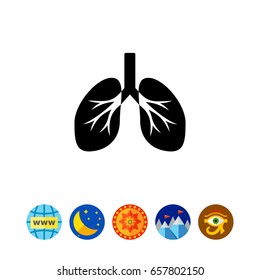 Lungs Concept Icon