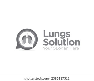 lungs consult logo designs for medical and health consult