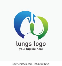lungs consult logo designs for medical and health consult, healthy icon design