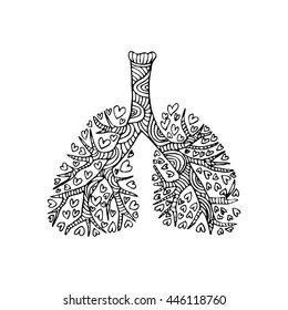  Lungs  Doodle