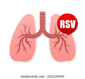 Lungs flat style. Vector illustration icon. Isolated vector illustration.Medical icon.