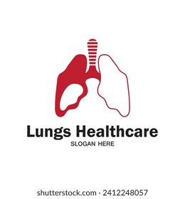 lungs health care logo icon design