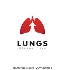 Lungs health logo icon vector illustration design