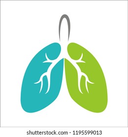 Lungs Health Logo Template Lung Care Stock Vector (Royalty Free ...