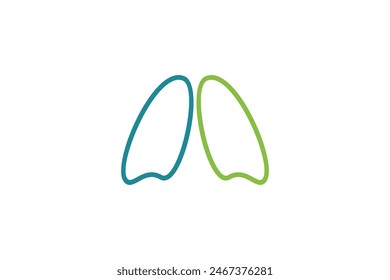 lungs healty design with simple concept