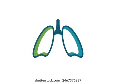 lungs healty design with simple concept