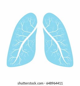 Lungs Human Lungs Anatomy Symbol Vector Stock Vector (Royalty Free ...