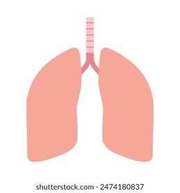 Lungen menschliche innere Organ Vektorgrafik Icon Design Vorlage. Menschliche Lungen. SARS-Krankheit, Coronaviren in der Lunge. Das Coronavirus verursacht die schwere Erkrankung SARS. Lungenhochdruck.