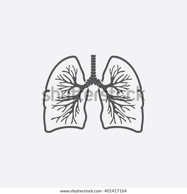 Lungs Icon Stock Vector (Royalty Free) 401417164 | Shutterstock