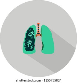 Lungs Icon Design