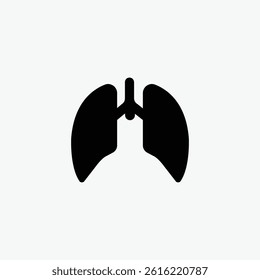 Lungs icon design fully editable vector template.eps
