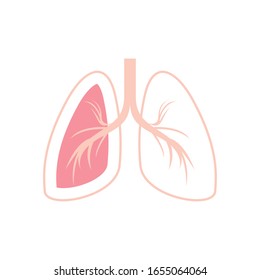 diseño de iconos de pulmones, persona humana, anatomía de la salud, biología y ciencia tema Vector ilustración
