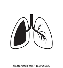 diseño de iconos de pulmones, persona humana, anatomía de la salud, biología y ciencia tema Vector ilustración