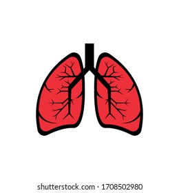 Lungs icon. Design vector illustration