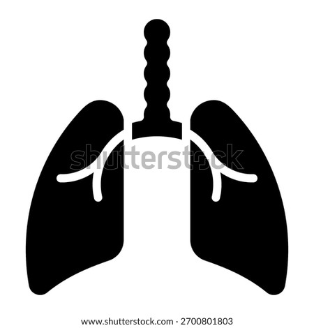 Lungs Icon Element For Design