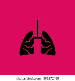 Lungs Icon. Eps-10.