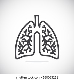  Lungs Icon Flat.