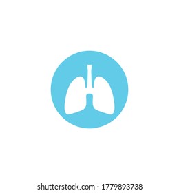 Lungs icon. Flat vector symbol illustration. Can be used for web and mobile.
