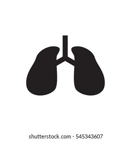 lungs icon illustration isolated vector sign symbol