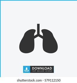 lungs icon illustration isolated vector sign symbol