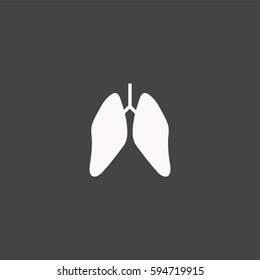Lungs icon illustration isolated vector sign symbol