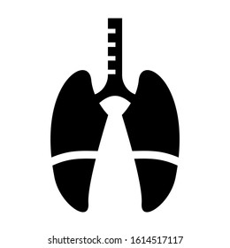 lungs icon isolated sign symbol vector illustration - high quality black style vector icons
