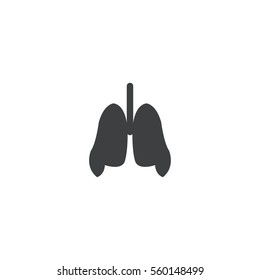 lungs icon. sign design