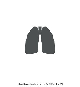 lungs icon. sign design