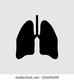 lungs icon. sign design trendy style illustration on white background..eps