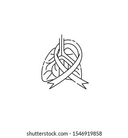 Lungs icon, simple flat style. Internal organs of the human design element, logo. Anatomy, medicine concept. Healthcare. Isolated on white background. Vector illustration.