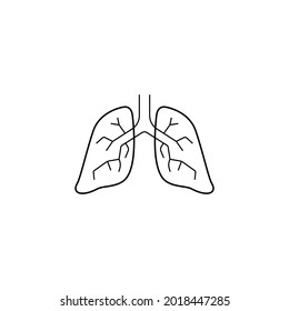 lungs icon stock illustration design