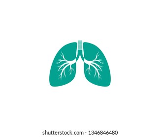 Lungs icon template vector icon illustration design 